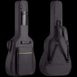 41 in Acoustic Guitar Bag 0.35 in Thick Padding Water Resistent Dual Adjustable Shoulder Strap Guitar Case Gig Bag with Back Hanger Loop, Black CY0152