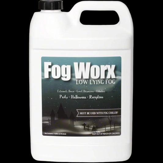 Fogworx Low Lying Fog Juice, Low Lying Indoor-Outdoor Fog, Designed Fog Chillers, Ground Foggers and Low Lying Fog Generators, 1 Gallon