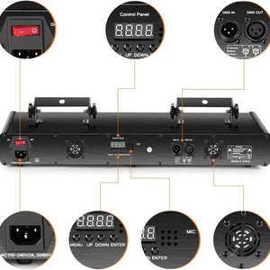 Laser Lights 5 Beam Sound Activated LED Lights