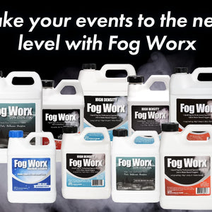 Fogworx Fog Juice - 1 Quart of Premium Odorless Fog Fluid (32 Oz) - Medium Density, High Output, Long Lasting Fog Machine Fluid for 400 Watt to 1500 Watt Machines