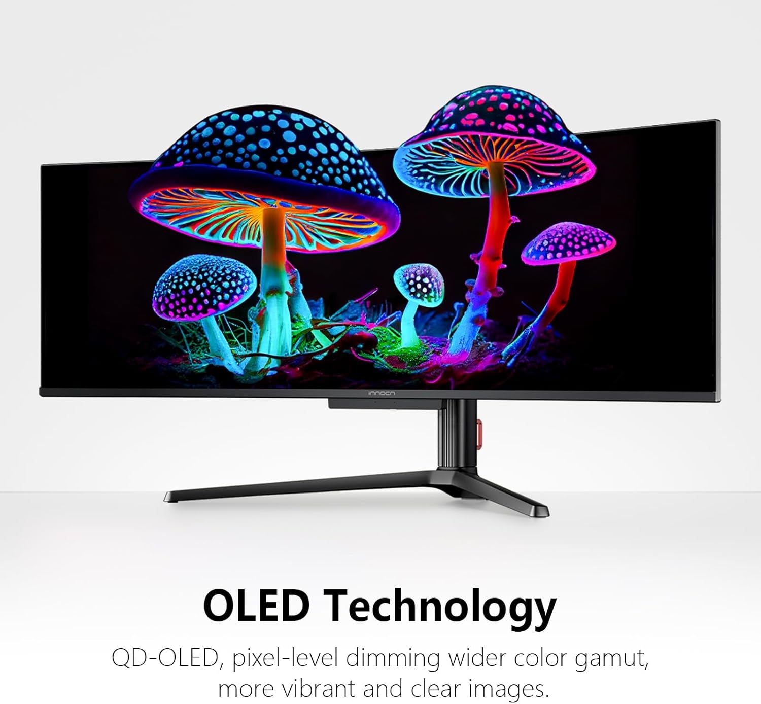 49" 49Q1S OLED Curved Gaming Monitor 5120 X 1440P 240Hz, 0.03Ms, USB Type C 90W, HDMI 2.1, Displayport, USB Hub, Surrounding Speakers, Adaptive-Sync, Height Adjustable Stand, Black