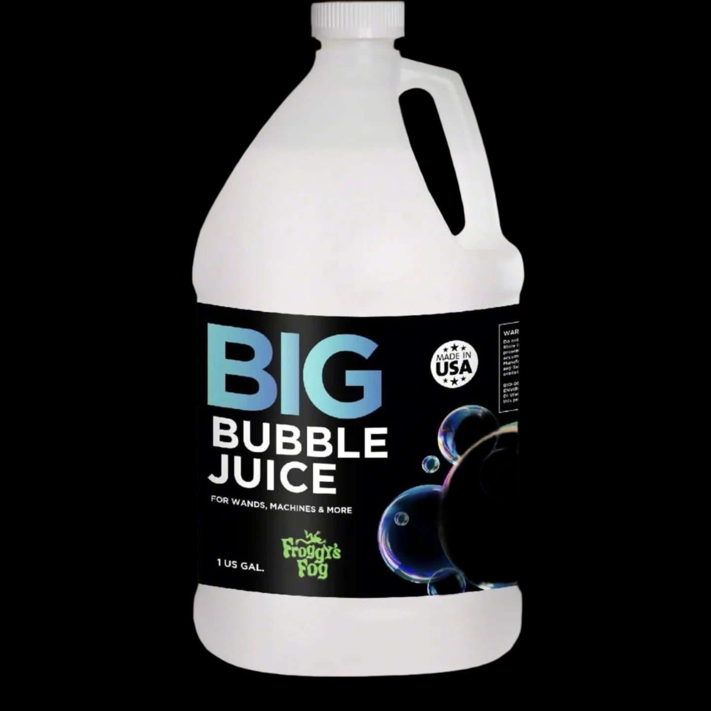 Froggys Fog - 1 Gallon - Big Bubble Juice - Enormous, Long-Lasting Bubble Fluid