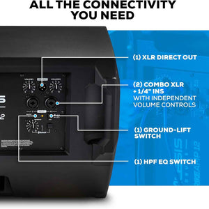 Strike Amp 12 MK2-2500W Drum Amp Speaker for Electric Drum Set with Bluetooth, 12