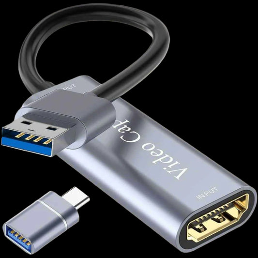 Video Capture Card, USB Male to HDMI Female Adapter