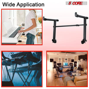 5 Core 2 Tier Keyboard Stand Extension Adapter Adjustable Width 2Nd Tier X-Style