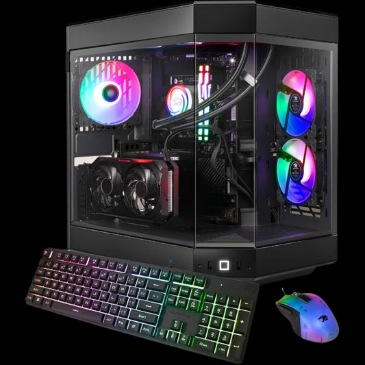 Y60 Black Gaming PC Computer Desktop Y60BA9N47TS03 (AMD Ryzen 9 7900X CPU, NVIDIA Geforce RTX 4070 Ti Super 16GB GPU, 32GB DDR5 RGB 5200Mhz RAM, 2TB Nvme, Wifi Ready, Windows 11 Home)