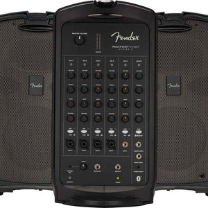 Passport Event S2 Portable PA System Bundle with Compact Speaker Stands, XLR Cable, and Instrument Cable