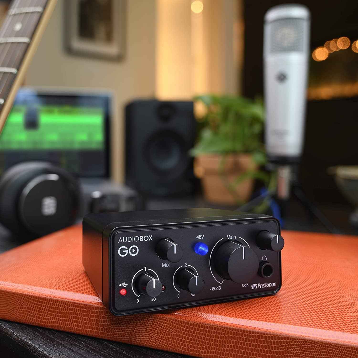 Audiobox GO | USB-C Audio Interface for Music Production with Studio One DAW Recording Software, Music Tutorials, Sound Samples and Virtual Instruments