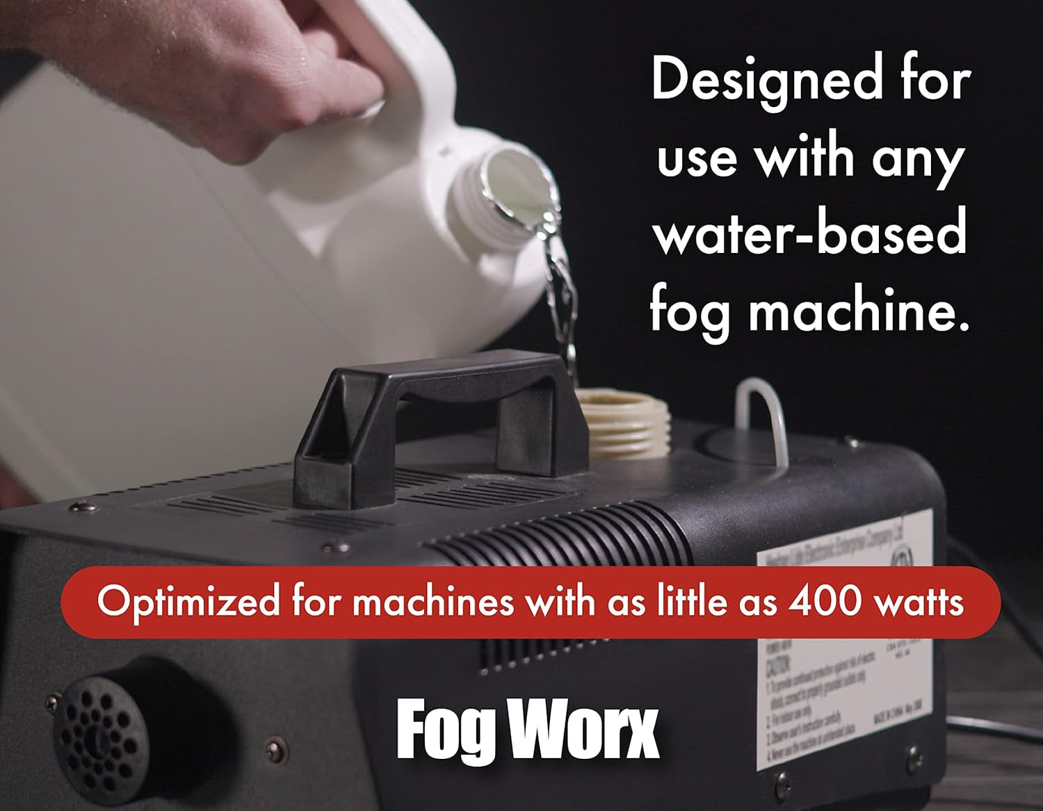 Fogworx Fog Juice - 1 Half Gallon of Premium Fog Fluid (64Oz) - Medium Density, High Output, Long Lasting Fog Machine Fluid