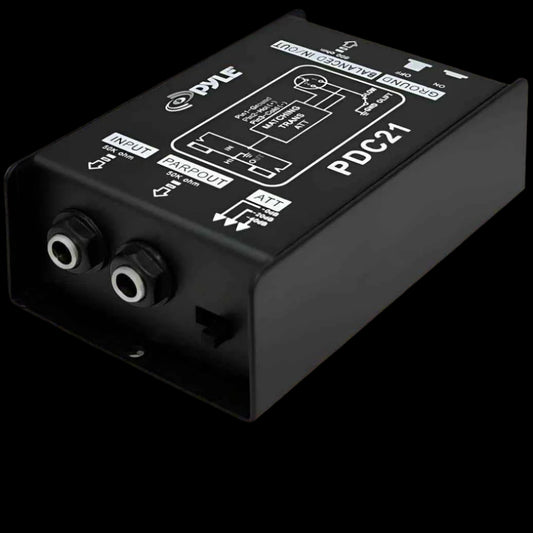 Pyle PDC21 Direct Injection Audio Box Passive DI