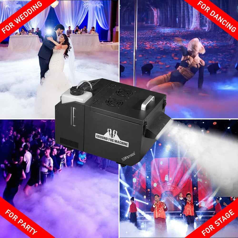 DMX 512 Low Lying Fog Machine, 1200 Watt