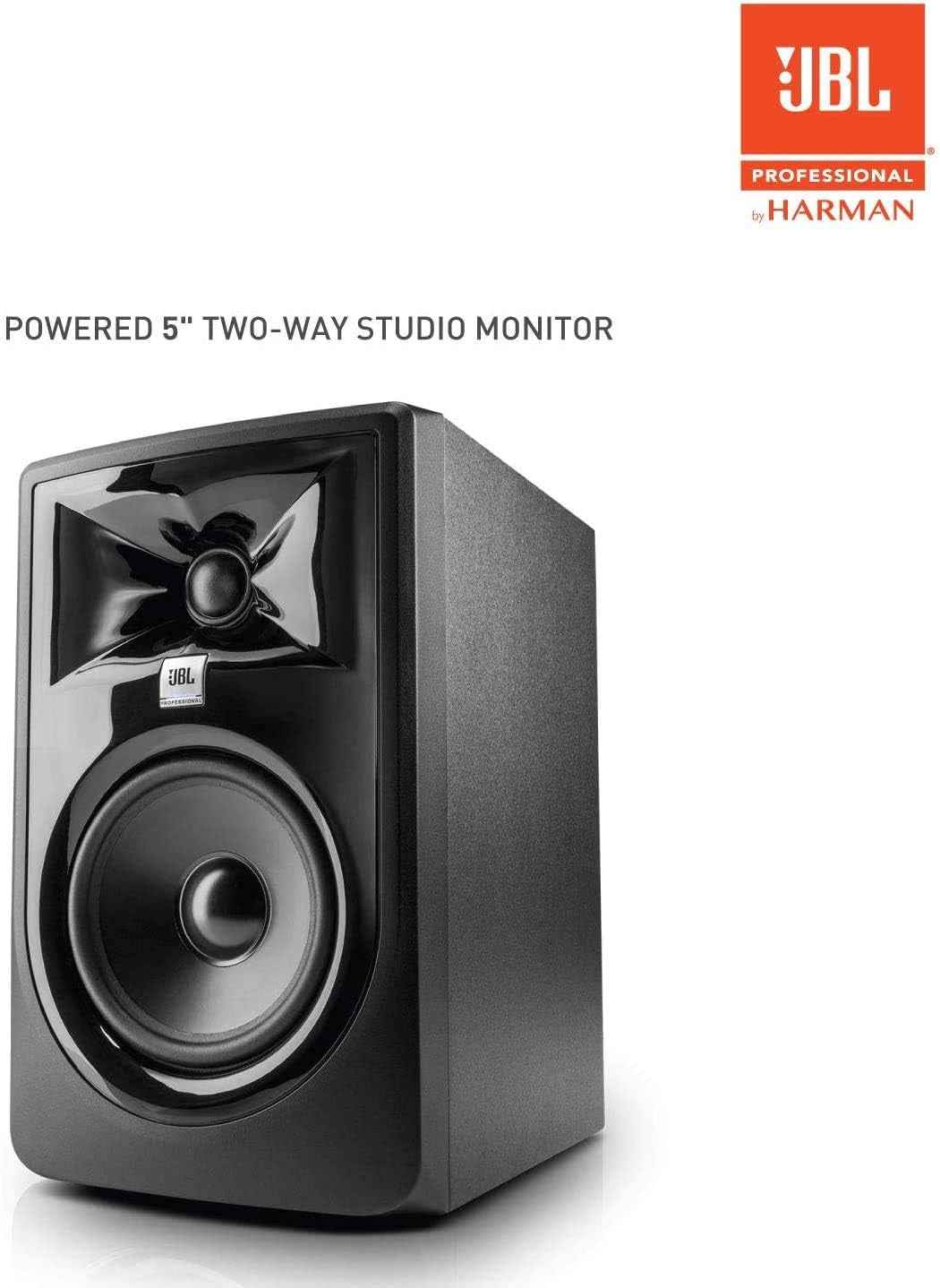 Professional 305P Mkii 5-Inch 2-Way Powered, Active Monitor Speakers for near Field Music Production, Studio Monitor, Desktop Computer, Hi-Fi Audio. Sold as Pair, Black