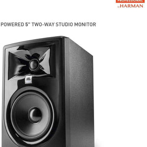 Professional 305P Mkii 5-Inch 2-Way Powered, Active Monitor Speakers for near Field Music Production, Studio Monitor, Desktop Computer, Hi-Fi Audio. Sold as Pair, Black