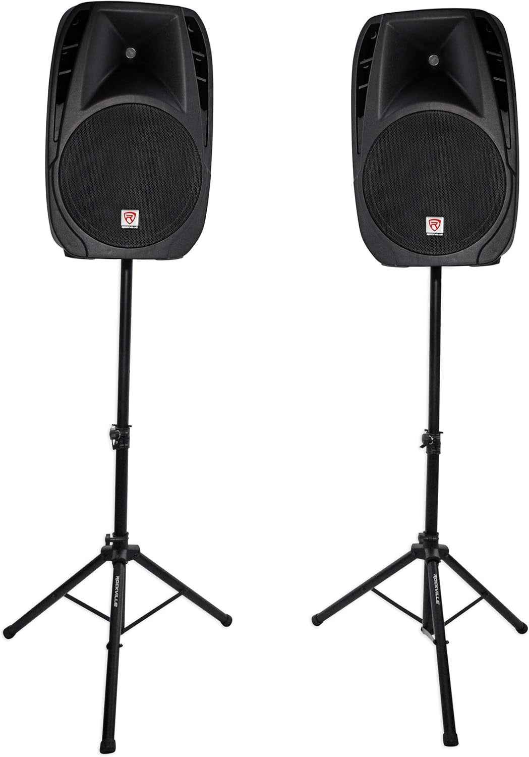 RPG2X15 Package PA System Mixer/Amp+15" Speakers+Stands+Mics+Bluetooth