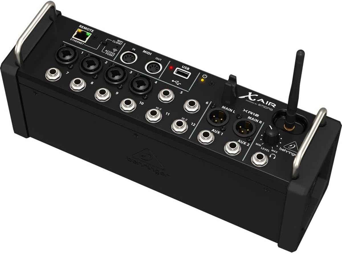 X Air XR12 12-Input Digital Mixer with 4 Programmable MIDAS Preamps for Ipad/Android Tablets