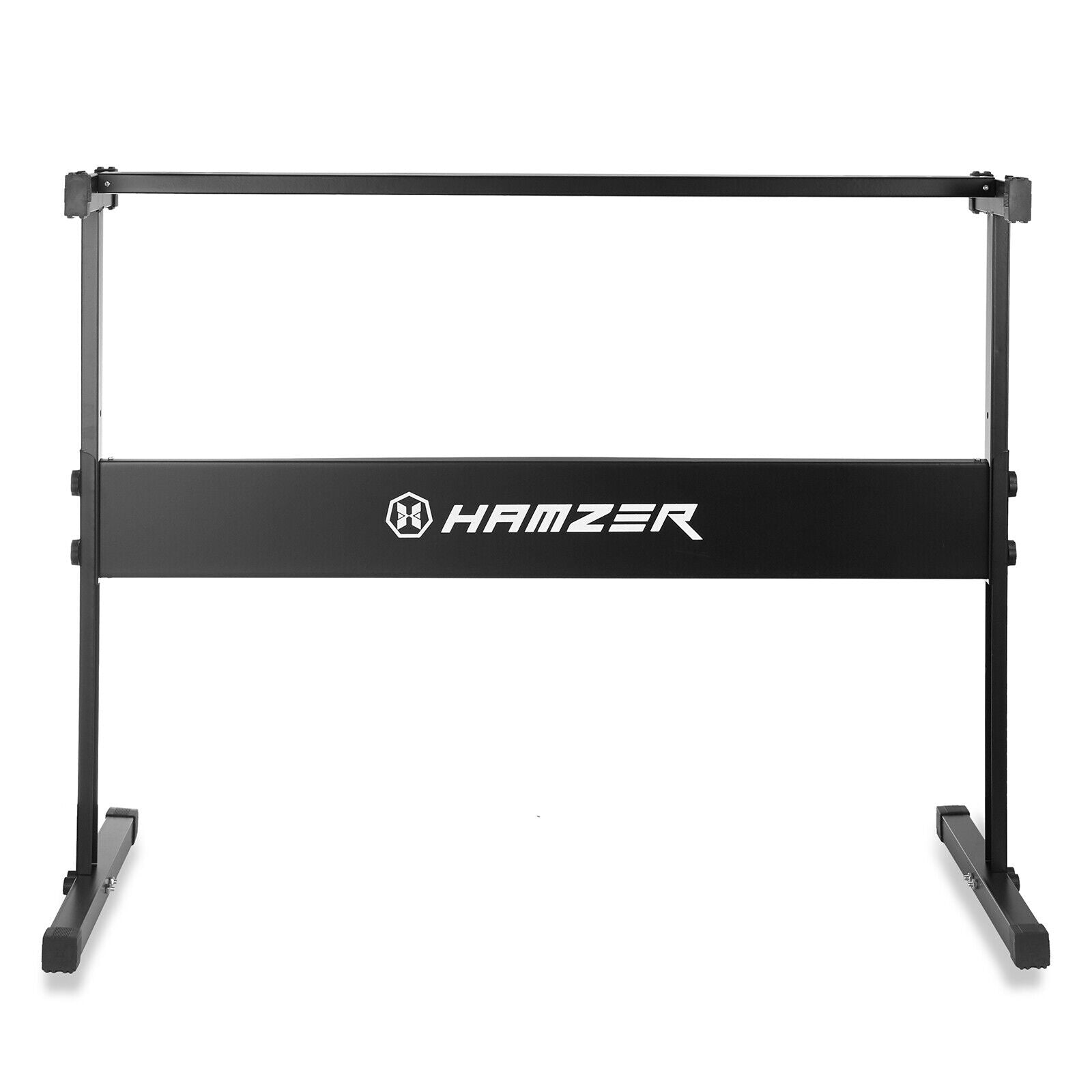 Heavy Duty H Style Piano Keyboard Stand, Adjustable W/ Non Slip Caps, Black