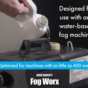 Fogworx Extreme High Density Fog Juice - Quart – 32 Fluid Ounces of Long Lasting, High Output, Odorless Water Based Machine Fluid for 400 to 1500 Watt Machines