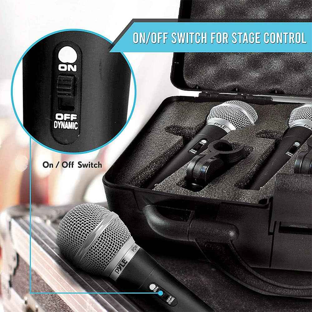 Pyle 3 Pc Cardioid Dynamic Microphone Kit