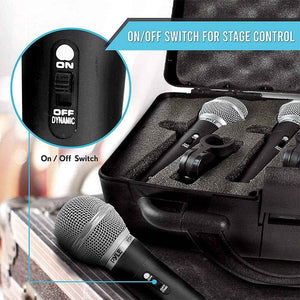 Pyle 3 Pc Cardioid Dynamic Microphone Kit