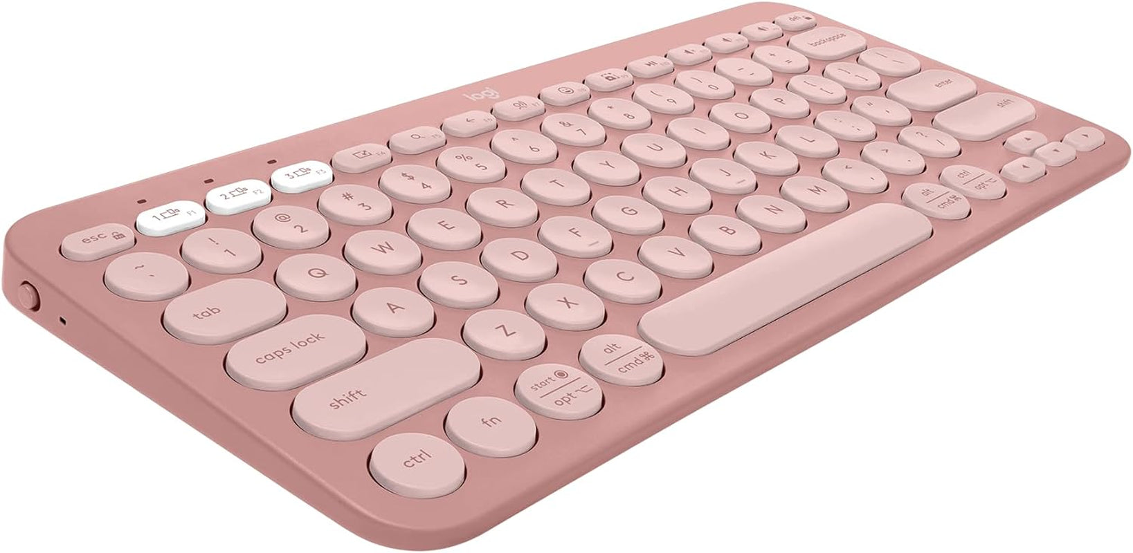 Pebble Keys 2 K380S, Multi-Device Bluetooth Wireless Keyboard with Customizable Shortcuts, Slim and Portable, Easy-Switch for Windows, Macos, Ipados, Android, Chrome OS - Tonal Graphite