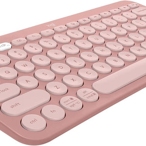 Pebble Keys 2 K380S, Multi-Device Bluetooth Wireless Keyboard with Customizable Shortcuts, Slim and Portable, Easy-Switch for Windows, Macos, Ipados, Android, Chrome OS - Tonal Graphite