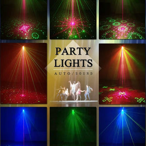 Vibrant Party DJ Disco Lights - Sound Activated with Remote Control for Epic Dance Parties and Karaoke Nights!