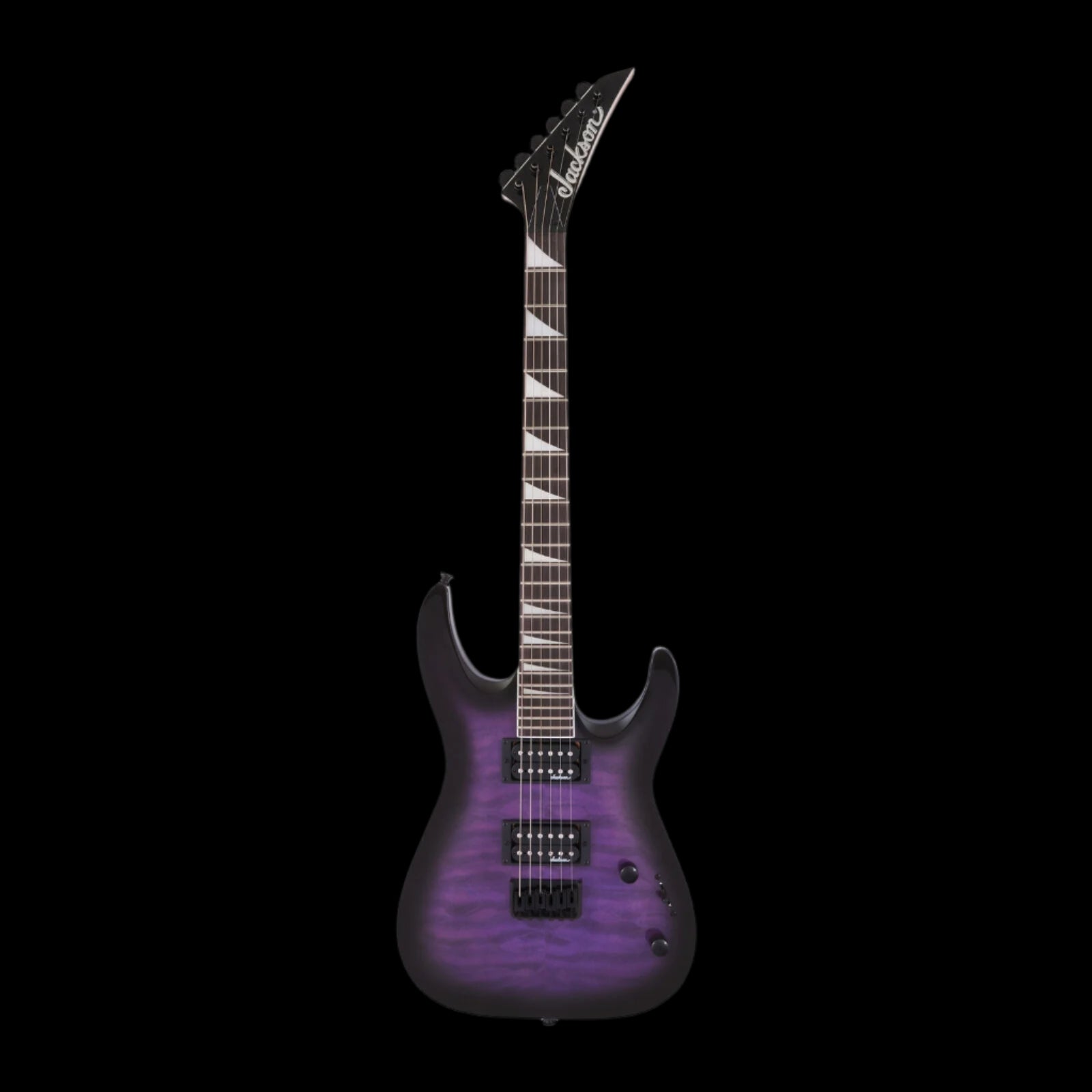 Jackson JS Series Dinky Arch Top Guitar Transparent Purple Burst with Case