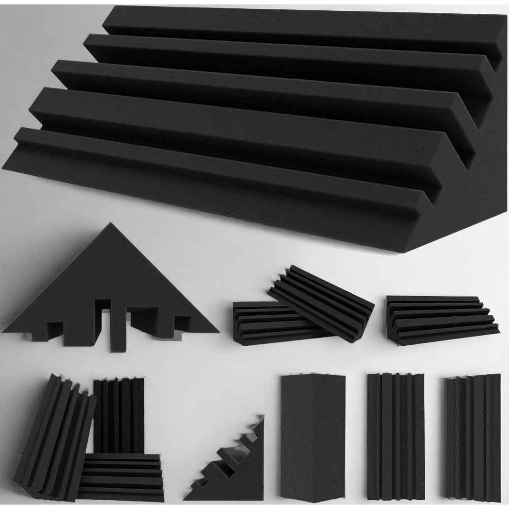 Tiered Foam Bass Traps 12 Pcs