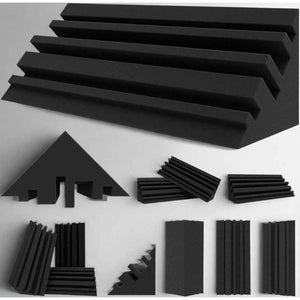 Tiered Foam Bass Traps 12 Pcs