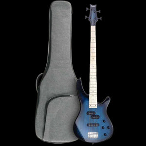 Electric Bass Guitar 4 String (Dark Blue) W/ Gig Bag