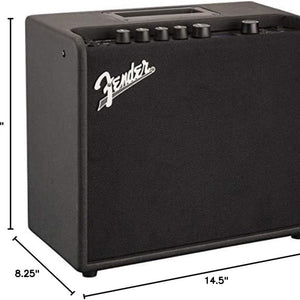 Mustang LT25 Guitar Combo Amplifier Bundle with Cable and Austin Bazaar Exclusive 12-Pack Picks