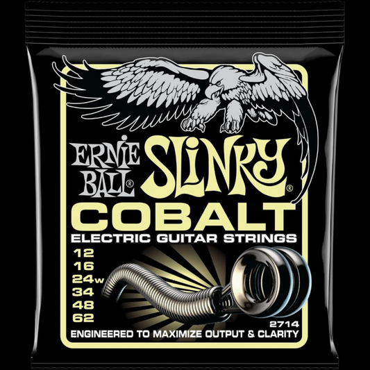 Ernie Ball Mammoth Slinky Cobalt Electric Guitar Strings (12-62 Gauge)