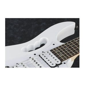 Ibanez Steve Vai Signature 6-String Electric Guitar (Left-Handed, White) Grade A