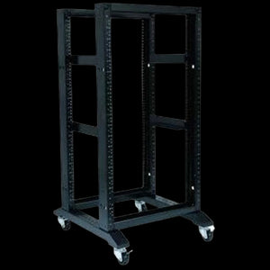 Open Rack 24U 4 Post Open Frame 19-Inch Data Network Desktop Server/Audio Rack 800MM Deep