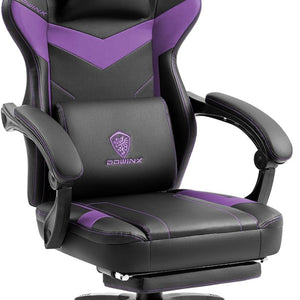 Gaming Chair with Pocket Spring Cushion, Ergonomic Computer Chair High Back, Reclining Game Chair Pu Leather 350LBS, Black