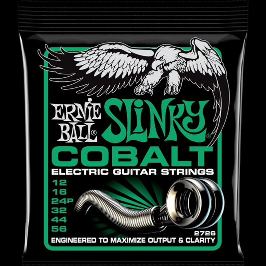 Ernie Ball Not Even Slinky Cobalt Electric Guitar Strings (12-56 Gauge)