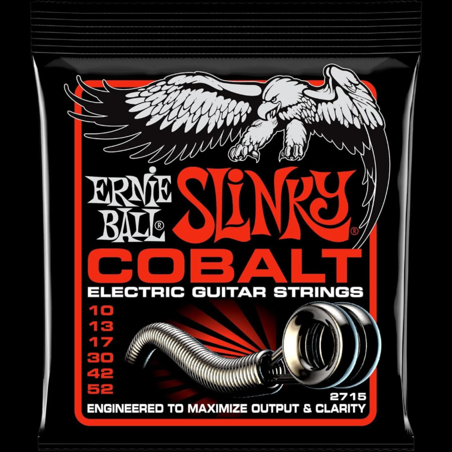 Ernie Ball Skinny Top Heavy Bottom Slinky Cobalt Electric Guitar Strings (10-52 Gauge)