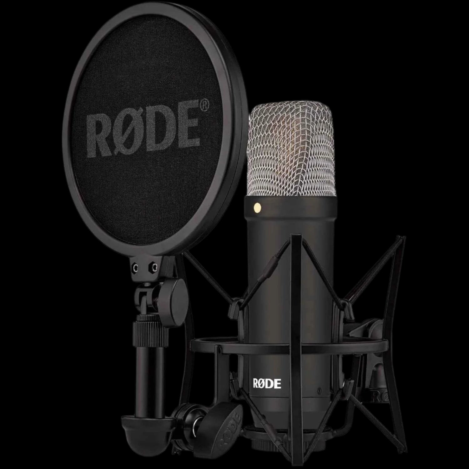 RØDE NT1 Signature Series Condenser Microphone W/ SM6 Shockmount & Pop Filter (Black)