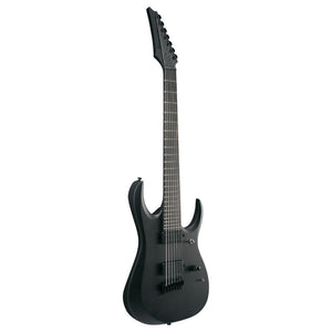 Ibanez RGDRB71 Iron Label 7 String Black Flat Electric Guitar with Nyatoh Body