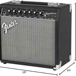 Champion II 25 Watt Guitar Combo Amplifier Bundle with Cable, Austin Bazaar Exclusive 12-Pack Picks, and Instructional Video