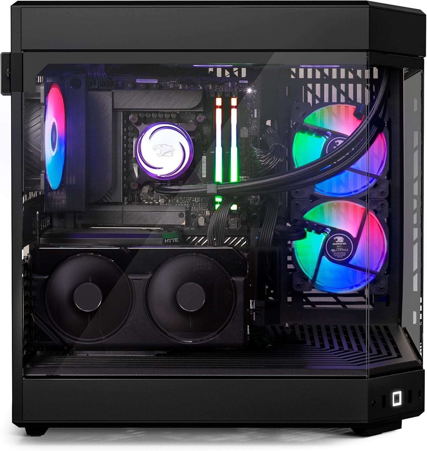 Y60 Black Gaming PC Computer Desktop Y60BA9N47TS03 (AMD Ryzen 9 7900X CPU, NVIDIA Geforce RTX 4070 Ti Super 16GB GPU, 32GB DDR5 RGB 5200Mhz RAM, 2TB Nvme, Wifi Ready, Windows 11 Home)