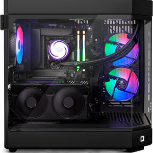 Y60 Black Gaming PC Computer Desktop Y60BA9N47TS03 (AMD Ryzen 9 7900X CPU, NVIDIA Geforce RTX 4070 Ti Super 16GB GPU, 32GB DDR5 RGB 5200Mhz RAM, 2TB Nvme, Wifi Ready, Windows 11 Home)