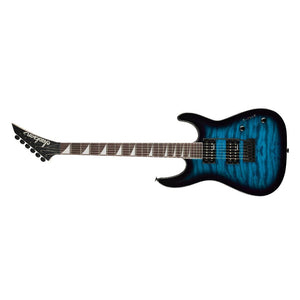 Jackson JS Series Dinky JS20 DKAQ 2PT 6 String Electric Guitar Transparent Blue