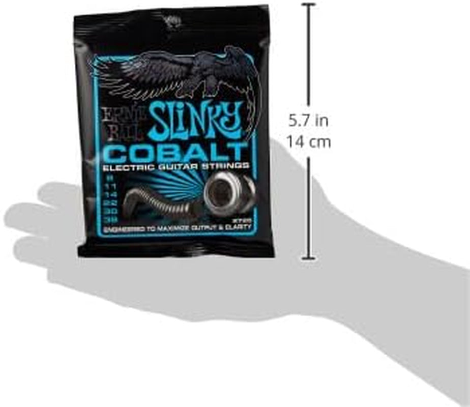 Extra Slinky Cobalt Electric Guitar Strings, 8-38 Gauge (P02725)