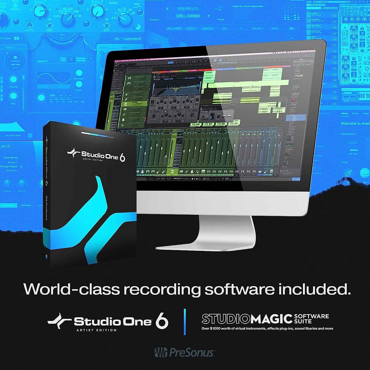 Studio 1824C 18X20, 192 Khz, USB Audio Interface with Studio One Artist and Ableton Live Lite DAW Recording Software