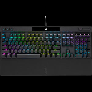 K70 RGB PRO Wired Mechanical Gaming Keyboard (Cherry MX RGB Red Switches: Linear and Fast, 8,000Hz Hyper-Polling, PBT Double-Shot PRO Keycaps, Soft-Touch Palm Rest) QWERTY, NA - Black