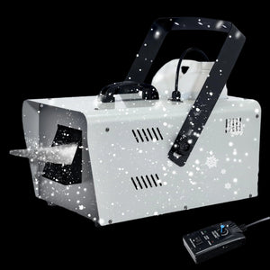 Snow Machine 1500W Snow Making Machine Snowflake Maker for Christmas Wedding Kids Party Stage Effect with Wired Remote Control