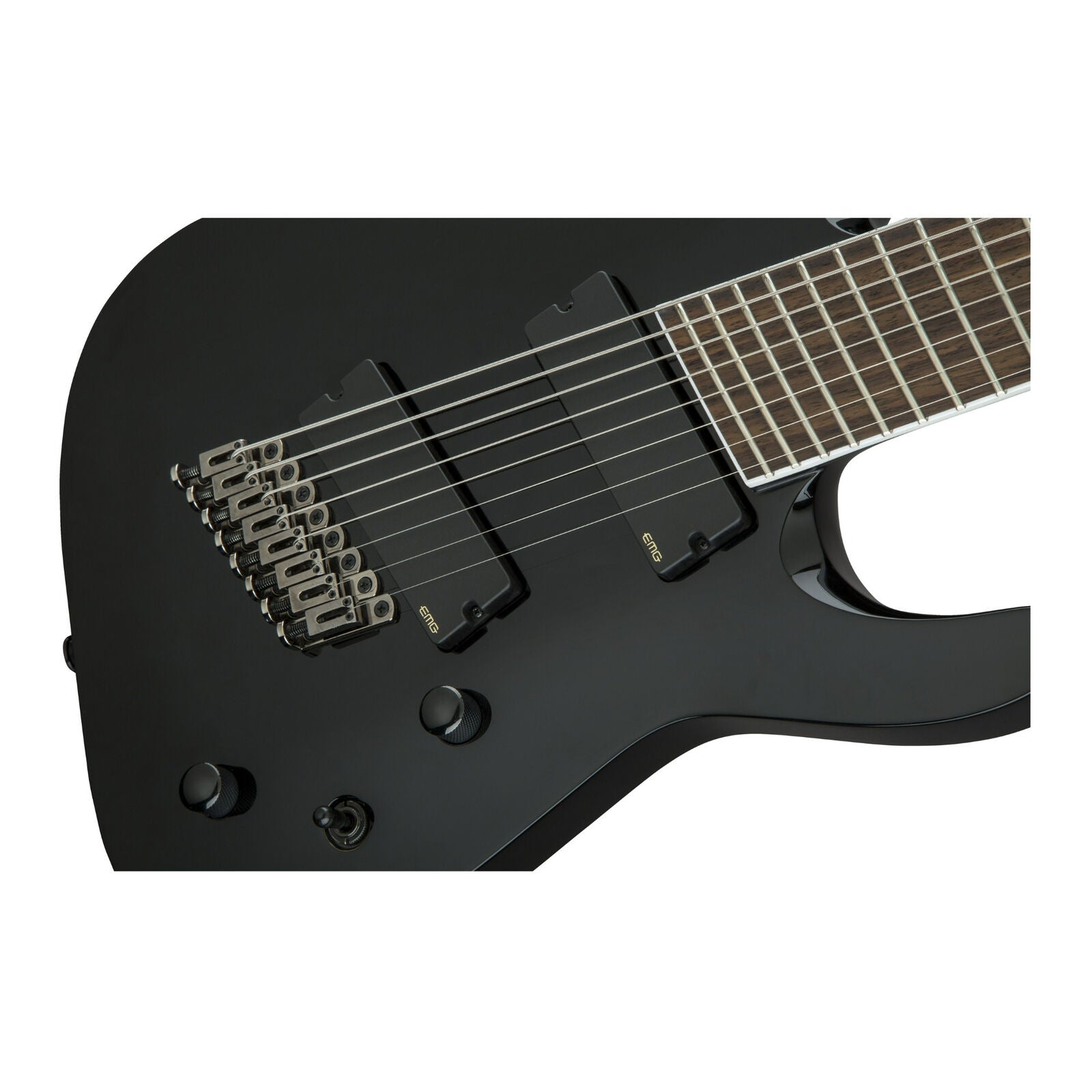 Jackson X Series Soloist Arch Top SLAT8 MS 8 String Electric Guitar Black