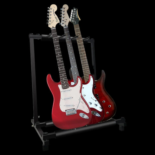 5Core Guitar Rack Stand 3/5/7/9 PCS Holder Folding Stand Stage Bass Acoustic LOT