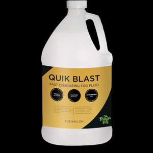 Quikblast Fog Juice, High-Density, Fast-Dissipating Fog Fluid for Water-Based Fog Machines, Perfect for Fog Blasts and Chauvet Geysers,1 Gallon